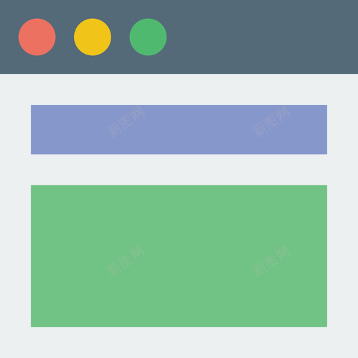 浏览器用户界面元素平面图标svg_新图网 https://ixintu.com 平面 浏览器 用户界面元素