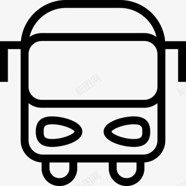 公共汽车交通2直达图标图标
