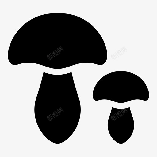 蘑菇香菇生态学图标svg_新图网 https://ixintu.com 生态学 真菌 蘑菇 香菇