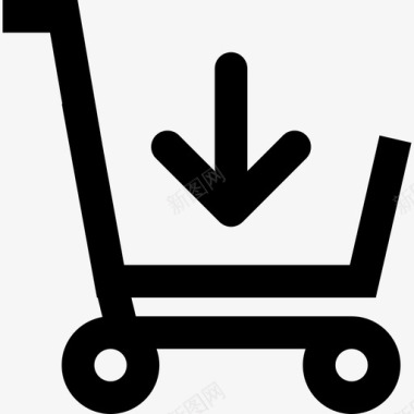 购物车电子商务5线性图标图标
