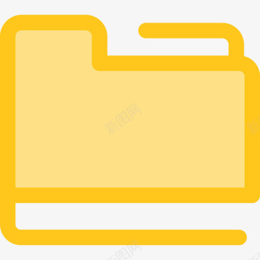 文件夹用户界面10黄色图标图标