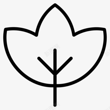 枫叶生菜纯素图标图标