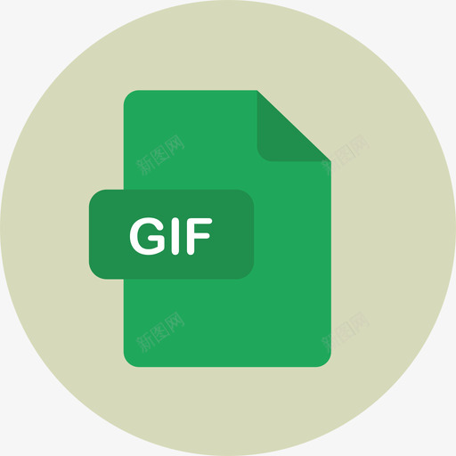 Gif文件类型2圆形平面图标svg_新图网 https://ixintu.com Gif 圆形平面 文件类型2
