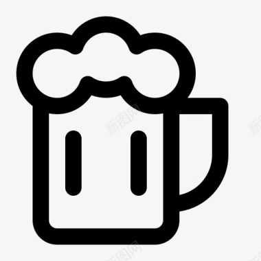 啤酒酒类酒吧图标图标