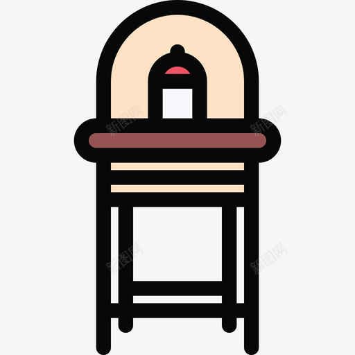 椅子学校和童年2彩色图标svg_新图网 https://ixintu.com 学校和童年2 彩色 椅子