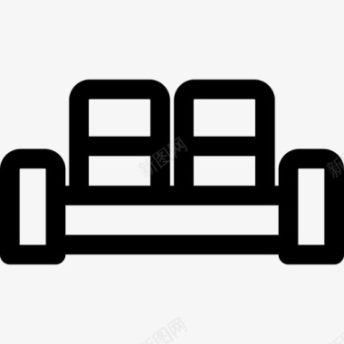 沙发公司图标直线型图标