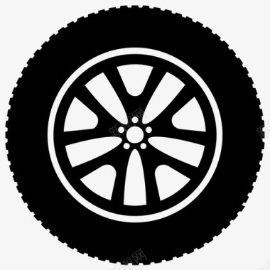 半卡车轮胎大轮胎轮胎图标图标