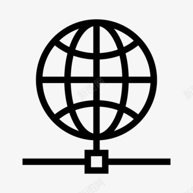 全球共享连接网络图标图标