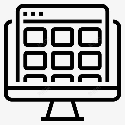 演示计算机自定义图标svg_新图网 https://ixintu.com 模型 模板 演示 网页开发 网页设计 自定义 计算机