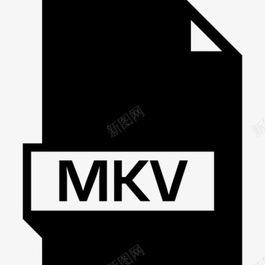 Mkv文件名glyph填充图标图标