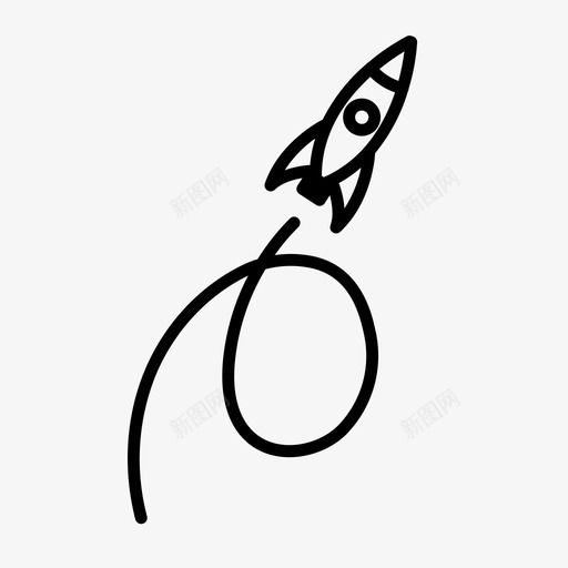 火箭行星太空图标svg_新图网 https://ixintu.com 太空 火箭 行星