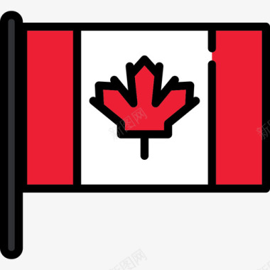 加拿大国旗收藏2桅杆图标图标