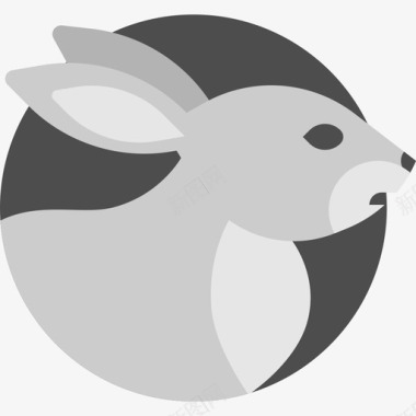 兔子动物动物收藏图标图标