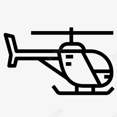 直升机飞机苍蝇图标图标