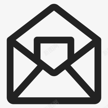 打开电子邮件业务信件图标图标