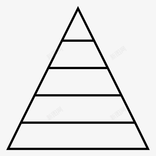 金字塔图图表数学图标svg_新图网 https://ixintu.com 商业图表和线图 图表 数学 统计 金字塔图