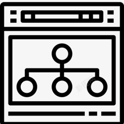 网站规划网站线框浏览器流程图图标高清图片