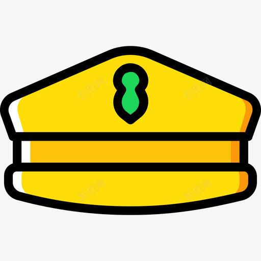 帽子军徽黄色图标svg_新图网 https://ixintu.com 军徽 帽子 黄色