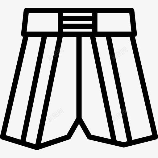 拳击短裤运动系列直线型图标svg_新图网 https://ixintu.com 拳击短裤 直线型 运动系列