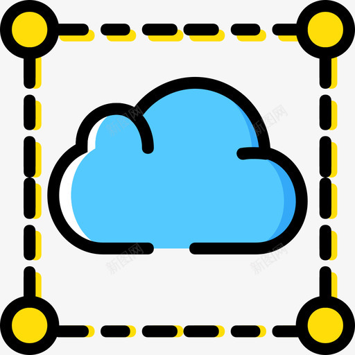 云计算搜索引擎优化和分析2黄色图标svg_新图网 https://ixintu.com 云计算 搜索引擎优化和分析2 黄色