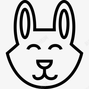 复活节兔子假日4直系图标图标