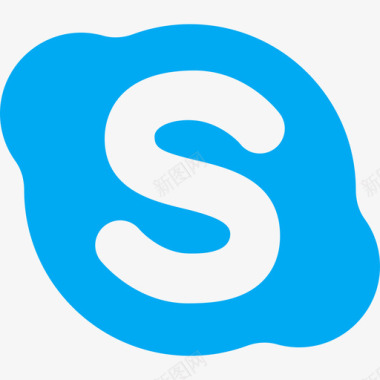 Skype社交媒体徽标2扁平图标图标