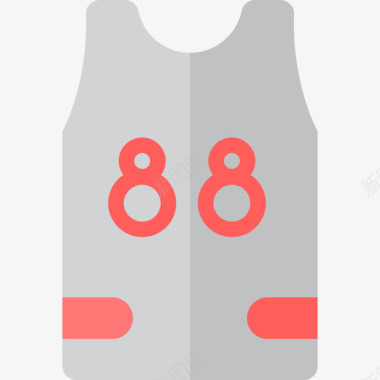 篮球运动衫奥运会彩色平底鞋图标图标