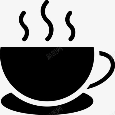 咖啡杯商业图标资产填充图标