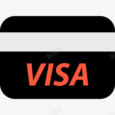 信用卡购物电子商务套票图标图标