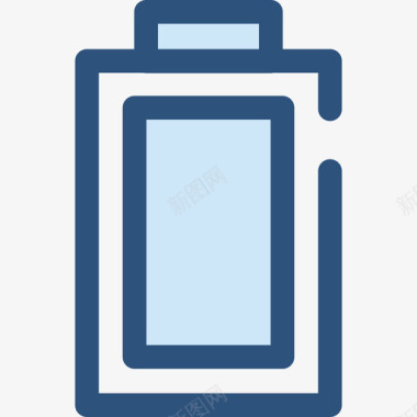 电池电子12蓝色图标图标