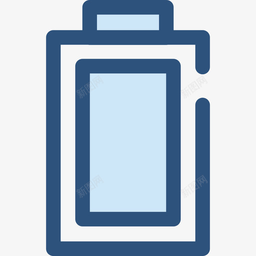 电池电子12蓝色图标svg_新图网 https://ixintu.com 电子12 电池 蓝色