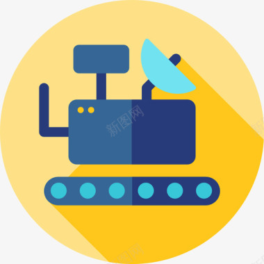 机器人空间6平面图标图标