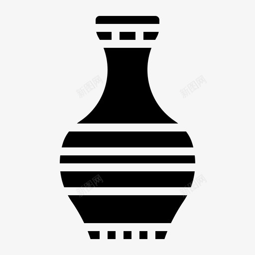 陶器古董罐子图标svg_新图网 https://ixintu.com 古董 爱好扎实 罐子 陶器