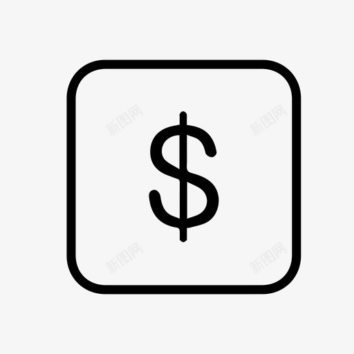 美元钞票现金图标svg_新图网 https://ixintu.com 付款 现金 美元 美元钞票 钞票 钱