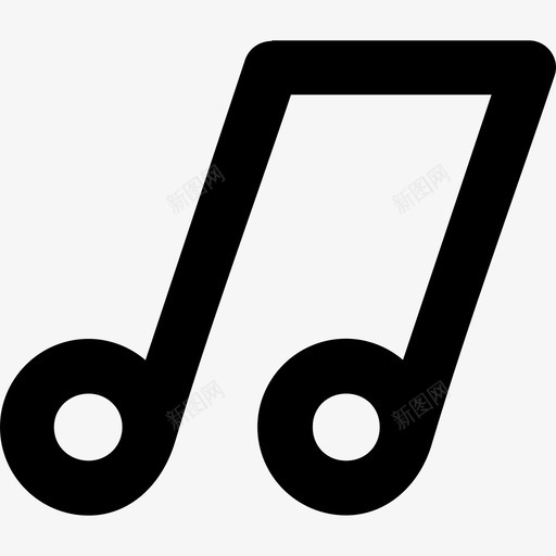 音符多媒体元素2线性图标svg_新图网 https://ixintu.com 多媒体元素2 线性 音符