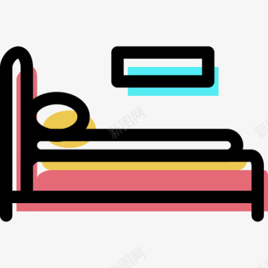 床家具套装颜色图标图标
