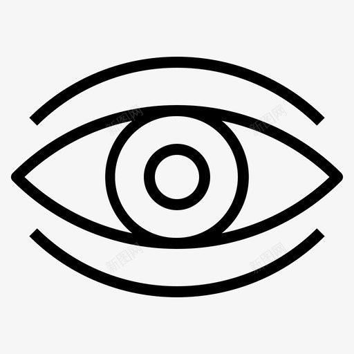 眼睛印象概述图标svg_新图网 https://ixintu.com 医学001 印象 展示 概述 眼睛