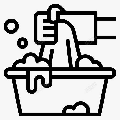 洗衣服打扫卫生图标svg_新图网 https://ixintu.com 打扫卫生 洗衣服