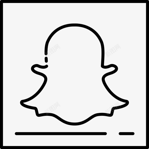 Snapchat社交媒体社交媒体概述图标svg_新图网 https://ixintu.com Snapchat 社交媒体 社交媒体概述