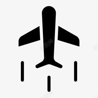 旅行飞机机场图标图标