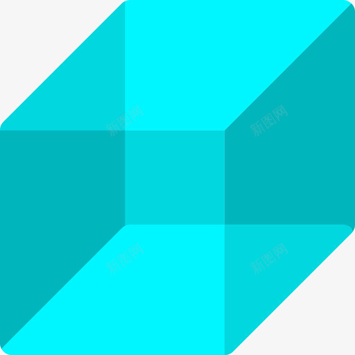 立方体数学符号4平面图标svg_新图网 https://ixintu.com 平面 数学符号4 立方体