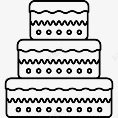 生日蛋糕食品和饮料8128px线图标图标