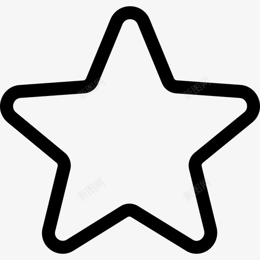 星形界面图标资源线性svg_新图网 https://ixintu.com 星形 界面图标资源 线性