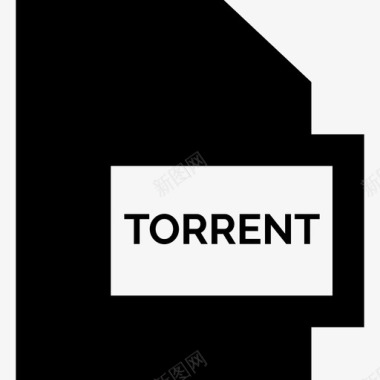 Torrent文件格式集合已填充图标图标
