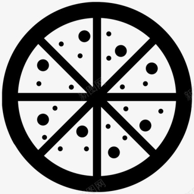 披萨意大利马苏里拉图标图标