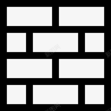 砖房地产4直线图标图标
