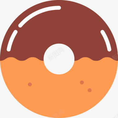 甜甜圈咖啡店2公寓图标图标