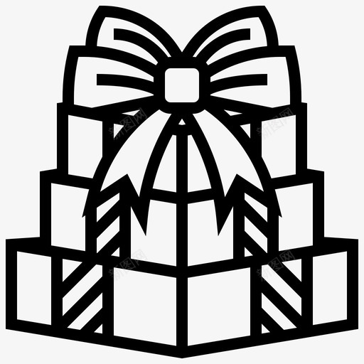 礼品盒子圣诞节图标svg_新图网 https://ixintu.com 圣诞 圣诞礼物 圣诞系列 圣诞节 盒子 礼品