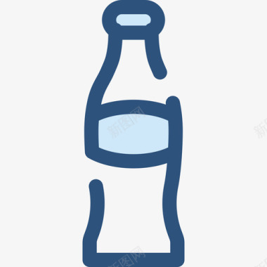 苏打水食物和餐厅4蓝色图标图标