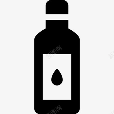 橄榄油瓶子厨师图标图标
